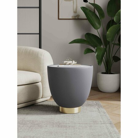 MANHATTAN COMFORT Anderson End Table 2.0 in Grey ET005-GY